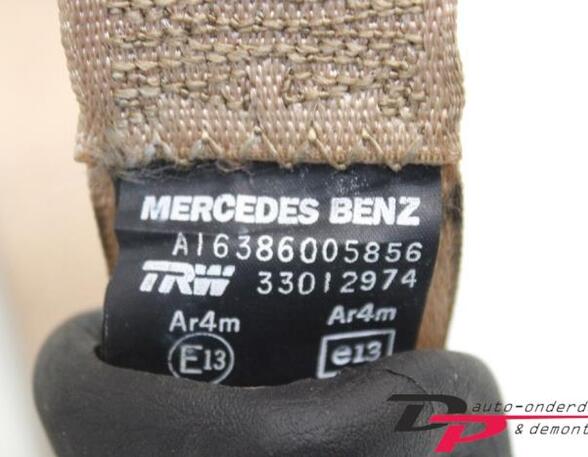 Safety Belts MERCEDES-BENZ M-Klasse (W163)