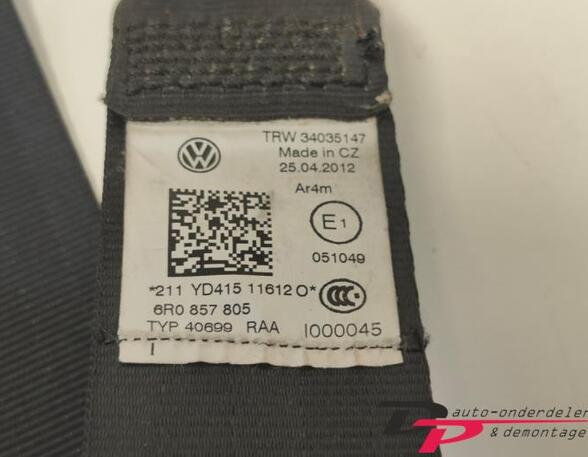 Safety Belts VW Polo (6C1, 6R1)