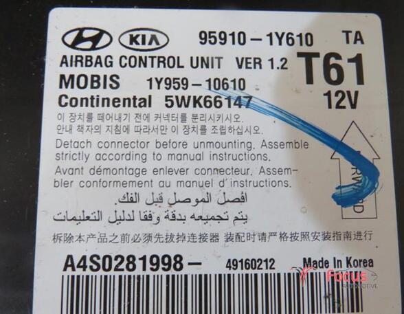 P15589496 Steuergerät Airbag KIA Picanto (TA) 1Y84591010