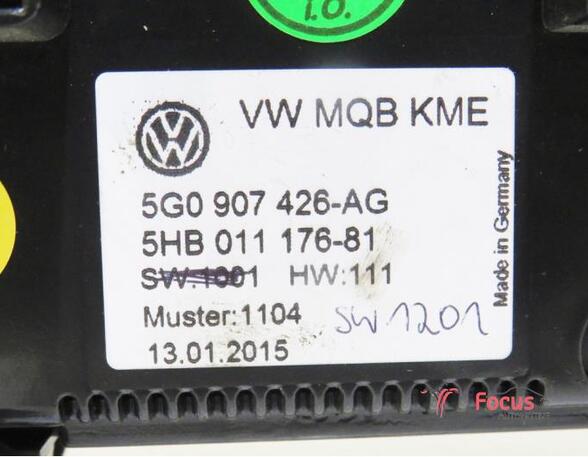 Bedieningselement verwarming & ventilatie VW Passat Variant (3G5, CB5), VW Passat Alltrack (3G5, CB5)