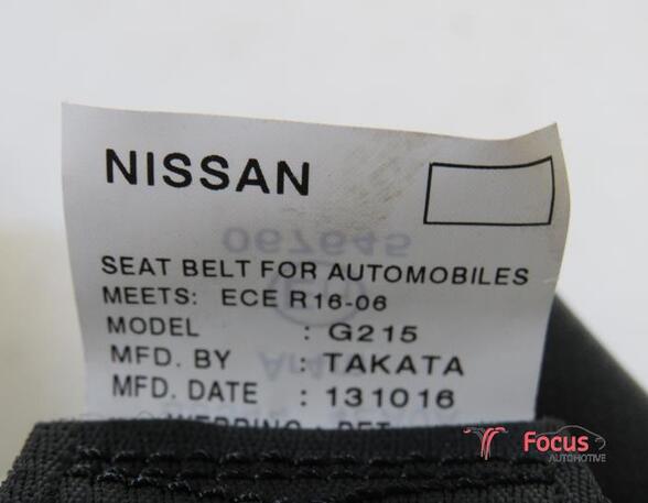 Safety Belts NISSAN Qashqai II SUV (J11, J11)