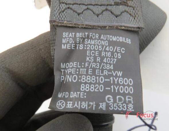 Safety Belts KIA Picanto (TA), KIA Picanto (JA)