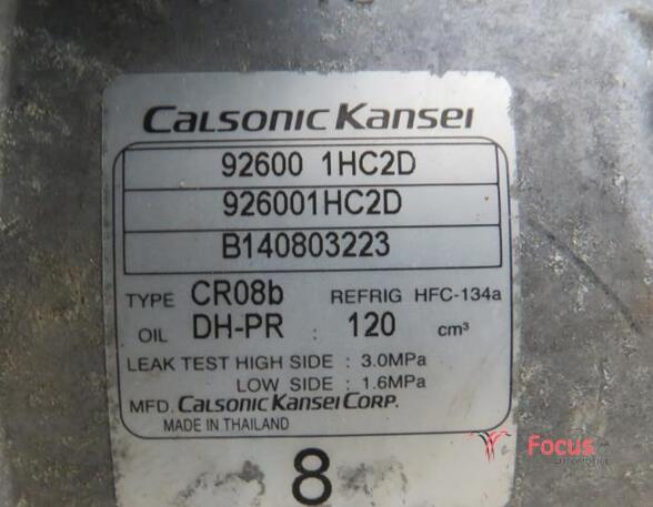 P20502494 Klimakompressor NISSAN Juke (F15) 926001HC2D