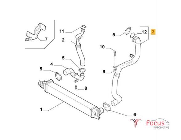 Air Hose Intake Manifold FIAT Fiorino Kasten/Großraumlimousine (225), FIAT Qubo (225)