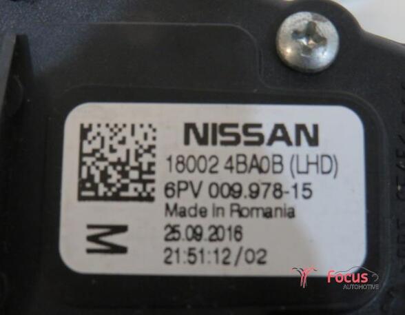 Throttle Position Sensor NISSAN Qashqai II SUV (J11, J11)