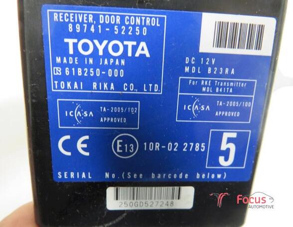 Central Locking System TOYOTA Yaris (KSP9, NCP9, NSP9, SCP9, ZSP9)