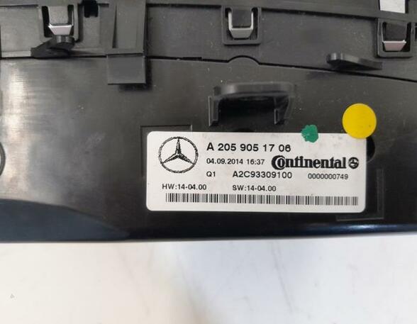 Heating & Ventilation Control Assembly MERCEDES-BENZ C-Klasse T-Model (S205), MERCEDES-BENZ C-Klasse (W205)