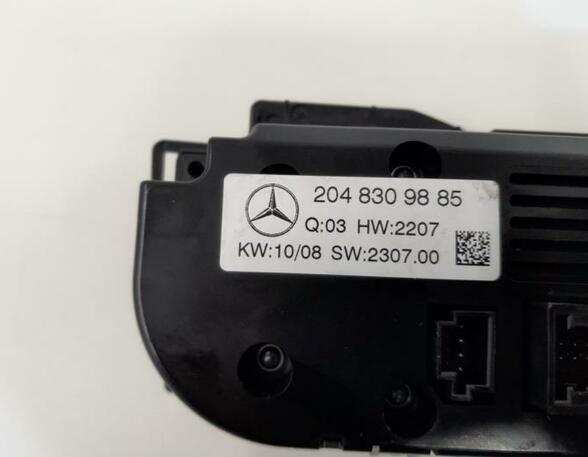 Heating & Ventilation Control Assembly MERCEDES-BENZ C-Klasse T-Model (S204), MERCEDES-BENZ C-Klasse (W204)
