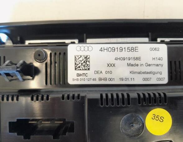 Heating & Ventilation Control Assembly AUDI A8 (4H2, 4H8, 4HC, 4HL)