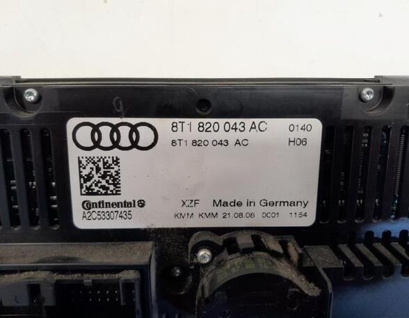 Heating & Ventilation Control Assembly AUDI A4 Allroad (8KH, B8), AUDI A4 Avant (8K5, B8), AUDI A5 Sportback (8TA)