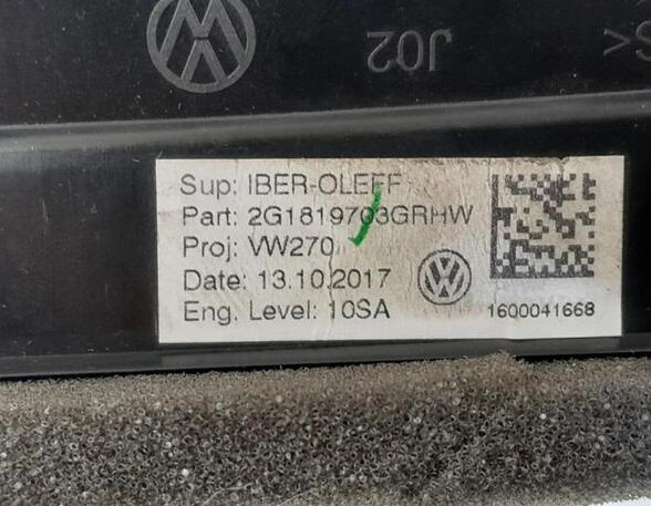 P20220181 Lüftungsgitter Armaturenbrett VW Polo VI (AW) 2G1819703G