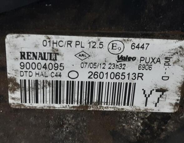 P19019223 Hauptscheinwerfer rechts RENAULT Twingo II (CN0) 260106513R