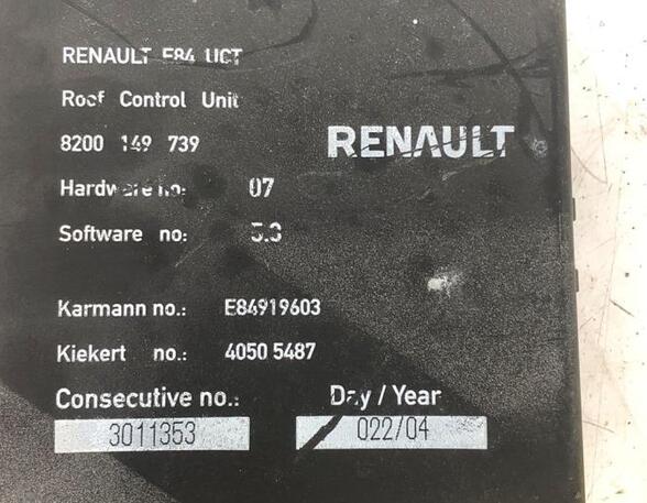 Controller RENAULT Megane II Coupé-Cabriolet (EM0/1)
