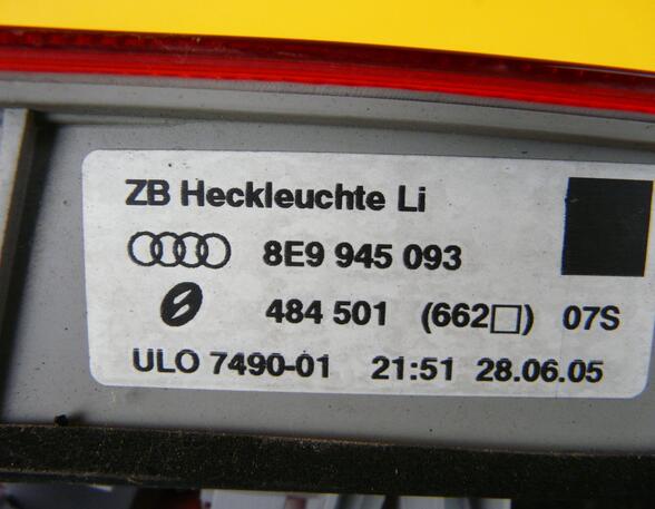 Rückleuchte links innen A4 8E Avant Hellblau Audi A4/S4/RS4 Lim./Avant (Typ:8E) A4
