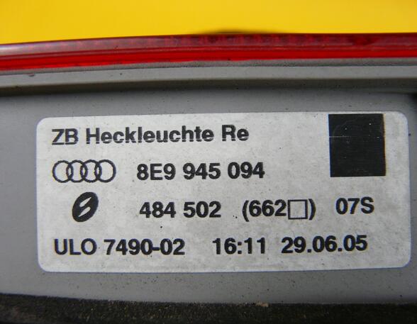 Rückleuchte rechts innen A4 8E Avant Hellblau Audi A4/S4/RS4 Lim./Avant (Typ:8E) A4