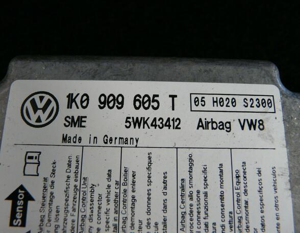Airbag Control Unit VW GOLF PLUS (5M1, 521)