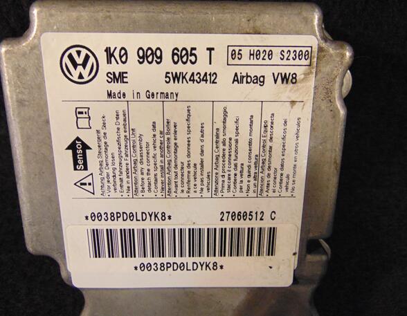 Regeleenheid airbag VW GOLF V (1K1)