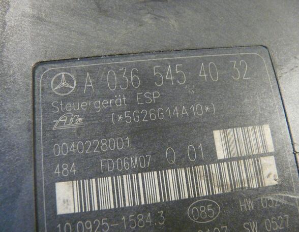 ABS Steuergerät W203 A0365454032 Mercedes-Benz C-Klasse Coupè (Typ:203) C 200 Kompressor
