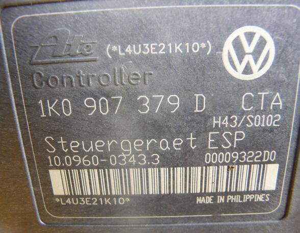 Asr Control Unit VW TOURAN (1T1, 1T2)