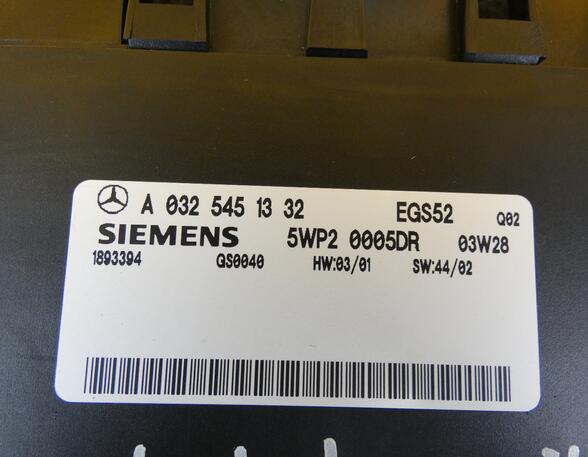Automatic Transmission Control Unit MERCEDES-BENZ CLK Cabriolet (A209)