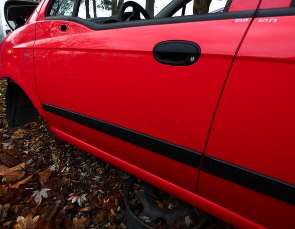 Tür vorne links Chevrolet Matiz Super red 73L Chevrolet/Daewoo Matiz  (Typ:KL1K) Matiz SE