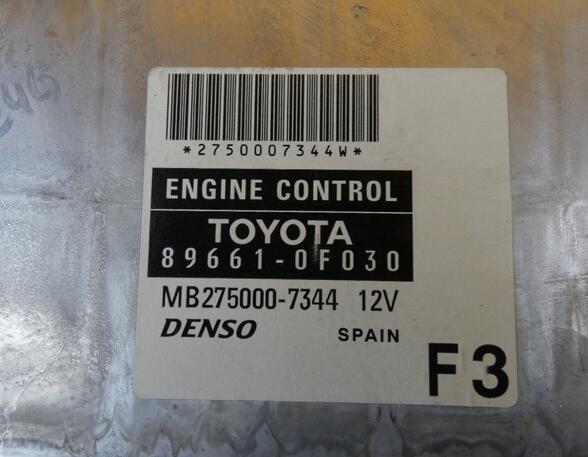 Engine Management Control Unit TOYOTA Corolla Verso (R1, ZER, ZZE12)