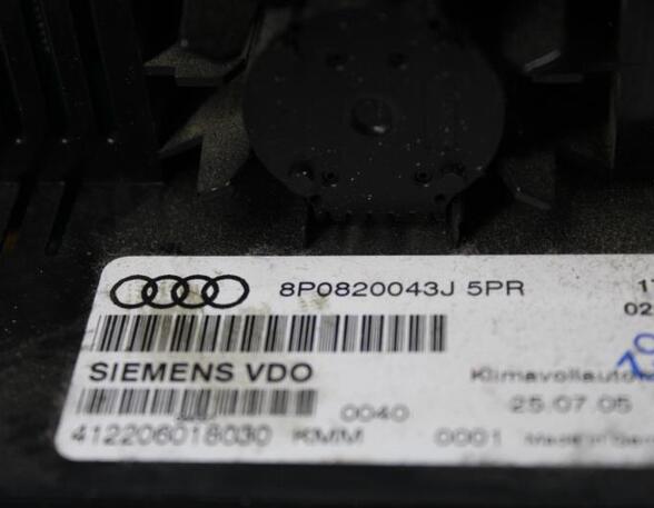 Heating & Ventilation Control Assembly AUDI A3 (8P1), AUDI A3 Sportback (8PA)