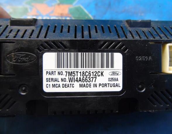 Heating & Ventilation Control Assembly FORD Kuga I (--), FORD Kuga II (DM2), FORD C-Max (DM2), FORD Focus C-Max (--)