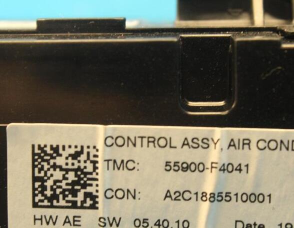 Heating & Ventilation Control Assembly TOYOTA C-HR (X1), TOYOTA Prius PHV (W52)