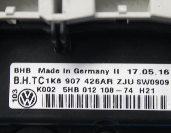 Heating & Ventilation Control Assembly VW Caddy IV Kasten/Großraumlimousine (SAA, SAH)