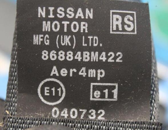 P10807441 Sicherheitsgurt rechts vorne NISSAN Almera II Hatchback (N16) 86884BM4