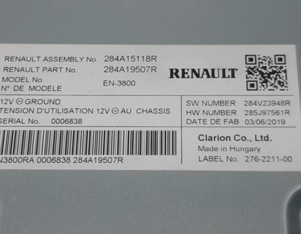 Audio Amplifier RENAULT Clio V (BF)