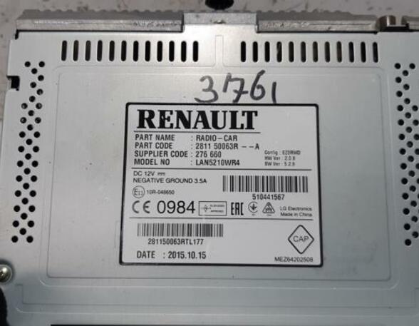 Radio RENAULT Captur I (H5, J5), RENAULT Clio IV (BH)