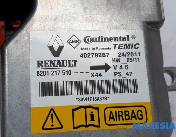 8201236035 Steuergerät Airbag RENAULT Twingo II (CN0) P20255260