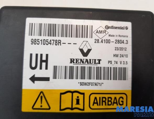 985105478R Steuergerät Airbag RENAULT Megane III Grandtour (Z) P20322413