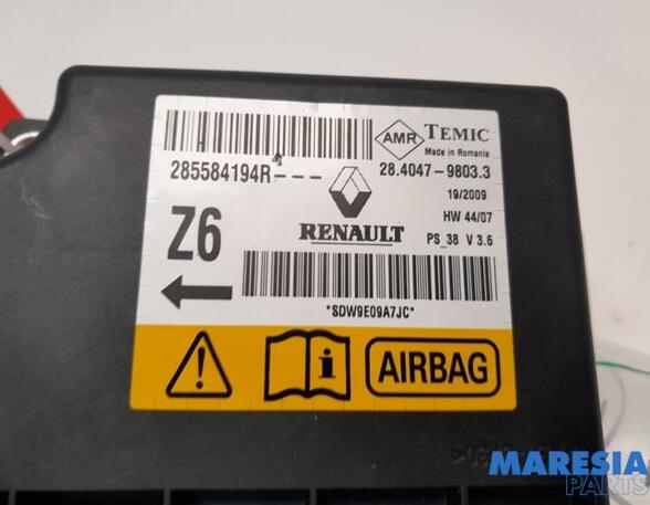 285584194R Steuergerät Airbag RENAULT Megane III Coupe (Z) P20544325