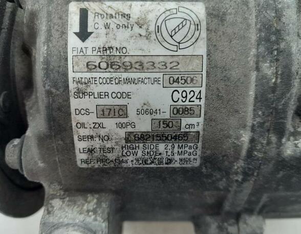 Air Conditioning Compressor ALFA ROMEO 159 Sportwagon (939)