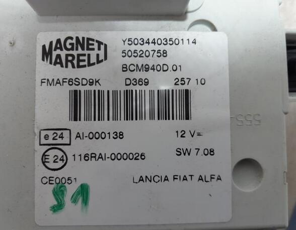 Engine Management Control Unit ALFA ROMEO Giulietta (940)