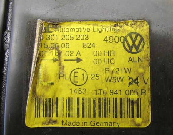 Headlight VW Touran (1T1, 1T2)