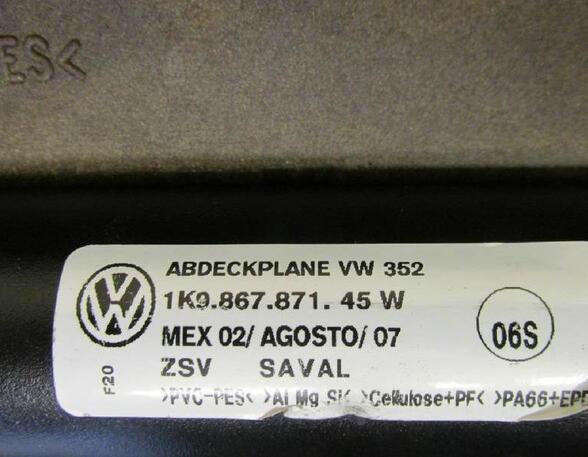 Laderaumabdeckung Rollo VW GOLF V VARIANT (1K5) 2.0 TDI 16V 103 KW