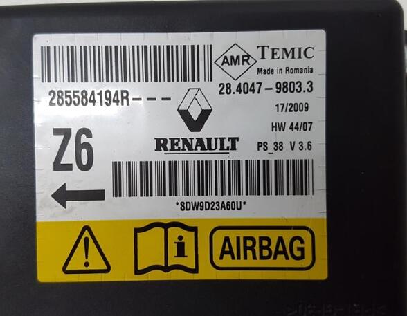 P12618057 Steuergerät Airbag RENAULT Megane III Coupe (Z) 255670019R