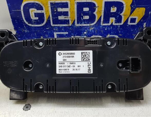 Heating & Ventilation Control Assembly SMART Fortwo Coupe (451)