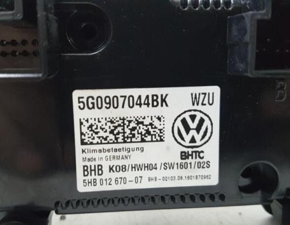 P18444004 Heizungsbetätigung (Konsole) VW Golf VII (5G) 5G0907044BK