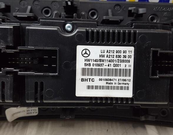 Heating & Ventilation Control Assembly MERCEDES-BENZ E-Klasse T-Model (S212), MERCEDES-BENZ E-Klasse (W212)
