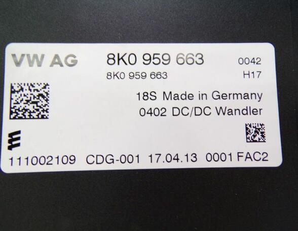 Spannungswandler DC / DC WANDLER AUDI Q5 (8RB) 3.0 TFSI QUATTRO 200 KW