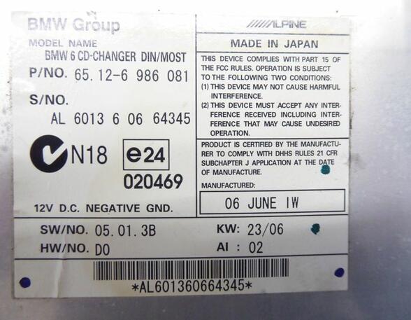 CD-changer BMW 6er (E63)