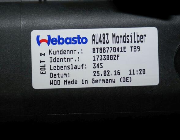 Schiebedach Glasdach AUDI A5 SPORTBACK (8TA) 2.0 TDI QUATTRO 140 KW