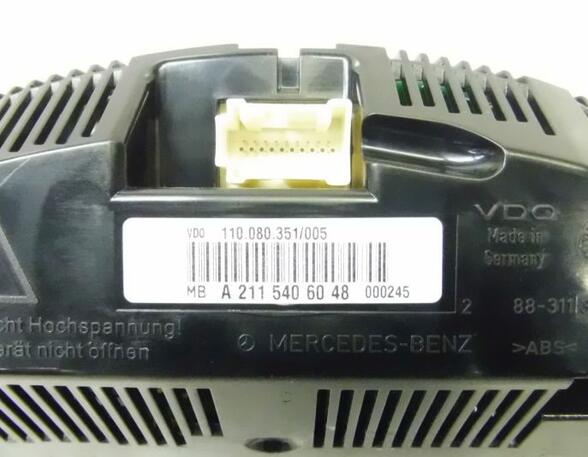 Snelheidsmeter MERCEDES-BENZ E-Klasse T-Model (S211)