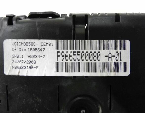 Tachometer  CITROEN C4 PICASSO (UD_) 1.6 HDI 80 KW