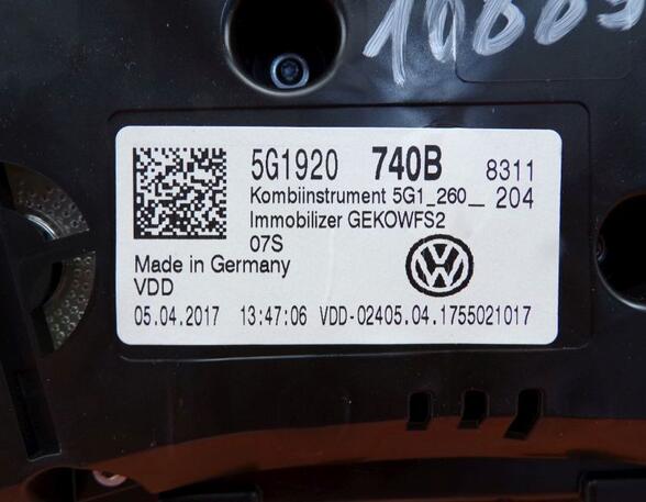 Tachometer  VW GOLF ALLTRACK (BA5  BV5) 1.8 TSI 4MOTION 132 KW
